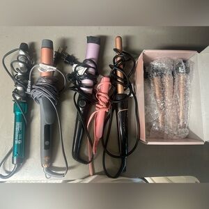 Blue BedHead curly wand, assorted wands Tools Set - Black, Pink, Copper